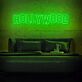 HOLLYWOOD LED-Neonschild für Wohnzimmer und Bar