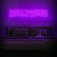 HOLLYWOOD LED-Neonschild für Wohnzimmer und Bar