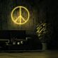 Friedenszeichen LED-Neonschild Wohnzimmer Büro
