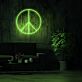 Friedenszeichen LED-Neonschild Wohnzimmer Büro