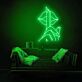 Finger vor Lippen Symbol LED-Neonschild für Bar Club