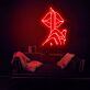 Finger vor Lippen Symbol LED-Neonschild für Bar Club