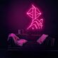 Finger vor Lippen Symbol LED-Neonschild für Bar Club