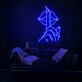 Finger vor Lippen Symbol LED-Neonschild für Bar Club