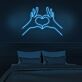 Hände mit Herzform LED-Neonschild Wohnzimmer Schlafzimmer