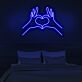 Hände mit Herzform LED-Neonschild Wohnzimmer Schlafzimmer
