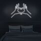 Hände mit Herzform LED-Neonschild Wohnzimmer Schlafzimmer