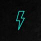 Blitzsymbol LED-Neonschild Wohnzimmer Bar
