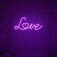 Love LED Neon Schriftzug mit Herz
