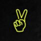 Hand mit Victory-Zeichen LED-Neonschild für Wohnzimmer oder Bar