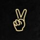 Hand mit Victory-Zeichen LED-Neonschild für Wohnzimmer oder Bar