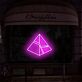 Geometrische Dreiecksform LED-Neonschild für Wohnzimmer und Studio