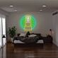Moai-Statue mit Blättern LED-Neonschild für Bar oder Wohnzimmer