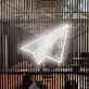 Papierflugzeug LED-Neonschild Wohnzimmer Büro