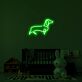 Dackel Silhouette LED-Neonschild für Kinderzimmer und Wohnzimmer