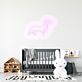 Dackel Silhouette LED-Neonschild für Kinderzimmer und Wohnzimmer