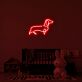 Dackel Silhouette LED-Neonschild für Kinderzimmer und Wohnzimmer
