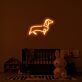 Dackel Silhouette LED-Neonschild für Kinderzimmer und Wohnzimmer
