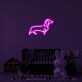 Dackel Silhouette LED-Neonschild für Kinderzimmer und Wohnzimmer