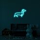 Dackel Silhouette LED-Neonschild für Kinderzimmer und Wohnzimmer