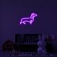 Dackel Silhouette LED-Neonschild für Kinderzimmer und Wohnzimmer