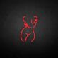 Weiblicher Akt als LED-Neonschild