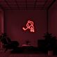 Eishockeyspieler LED-Neonschild für Wohnzimmer Sportbar