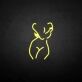 Weiblicher Akt als LED-Neonschild