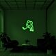 Eishockeyspieler LED-Neonschild für Wohnzimmer Sportbar