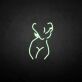 Abstrakte Frauenkörper Silhouette LED-Neonschild für Bar Club