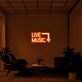 LIVE MUSIC LED-Neonschild für Bar Club