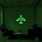Passagierflugzeug LED-Neonschild für Wohnzimmer oder Büro