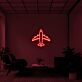 Passagierflugzeug LED-Neonschild für Wohnzimmer oder Büro