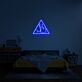 Kuss Illustration im Dreieck LED-Neonschild Schlafzimmer Wohnzimmer