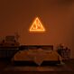 Kuss Illustration im Dreieck LED-Neonschild Schlafzimmer Wohnzimmer