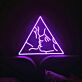 Kuss Illustration im Dreieck LED-Neonschild Schlafzimmer Wohnzimmer