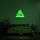 Kuss Illustration im Dreieck LED-Neonschild Schlafzimmer Wohnzimmer