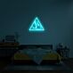 Kuss Illustration im Dreieck LED-Neonschild Schlafzimmer Wohnzimmer