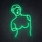 Körperumriss einer Frau LED-Neonschild für Wohnzimmer Kunstgalerie