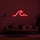 Meereswelle LED-Neonschild Wohnzimmer Lounge
