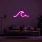 Meereswelle LED-Neonschild Wohnzimmer Lounge