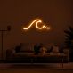 Meereswelle LED-Neonschild Wohnzimmer Lounge