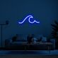 Meereswelle LED-Neonschild Wohnzimmer Lounge