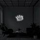 Krone LED-Neonschild für Wohnzimmer oder Büro