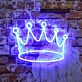 Krone LED-Neonschild für Wohnzimmer oder Büro