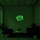 Krone LED-Neonschild für Wohnzimmer oder Büro