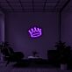 Krone LED-Neonschild für Wohnzimmer oder Büro
