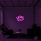 Krone LED-Neonschild für Wohnzimmer oder Büro