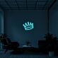 Krone LED-Neonschild für Wohnzimmer oder Büro