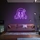 Anime Mädchen mit Bambus im Mund LED-Neonschild Wohnzimmer Gaming Zimmer